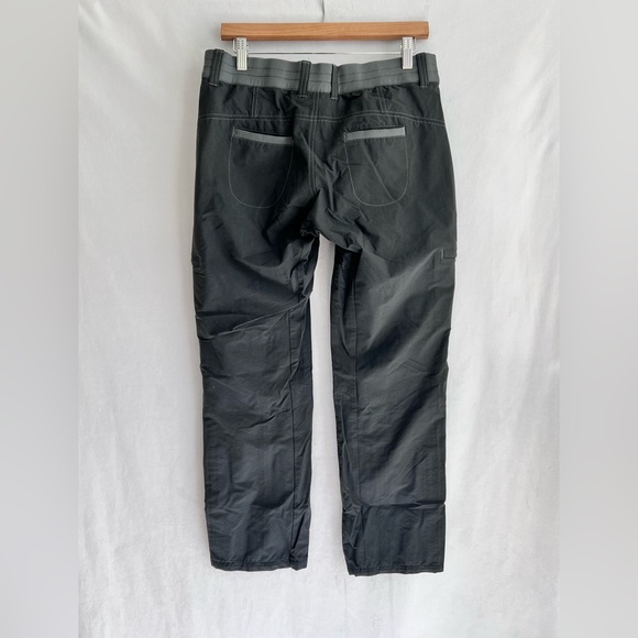 Kuhl Pants Size 8 Gray Straight Casual Outdoor Canvas Hiking Pockets Nylon EUC - Picture 3 of 4